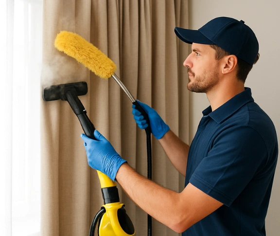 Trusted blind cleaning technician Matty Curtain Cleaning travancore-vic QLD