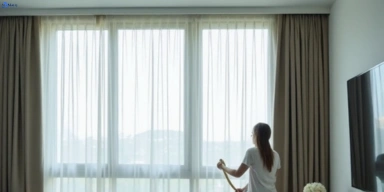 Delicate sheer drape cleaning travancore-vic Matty Curtain Cleaning
