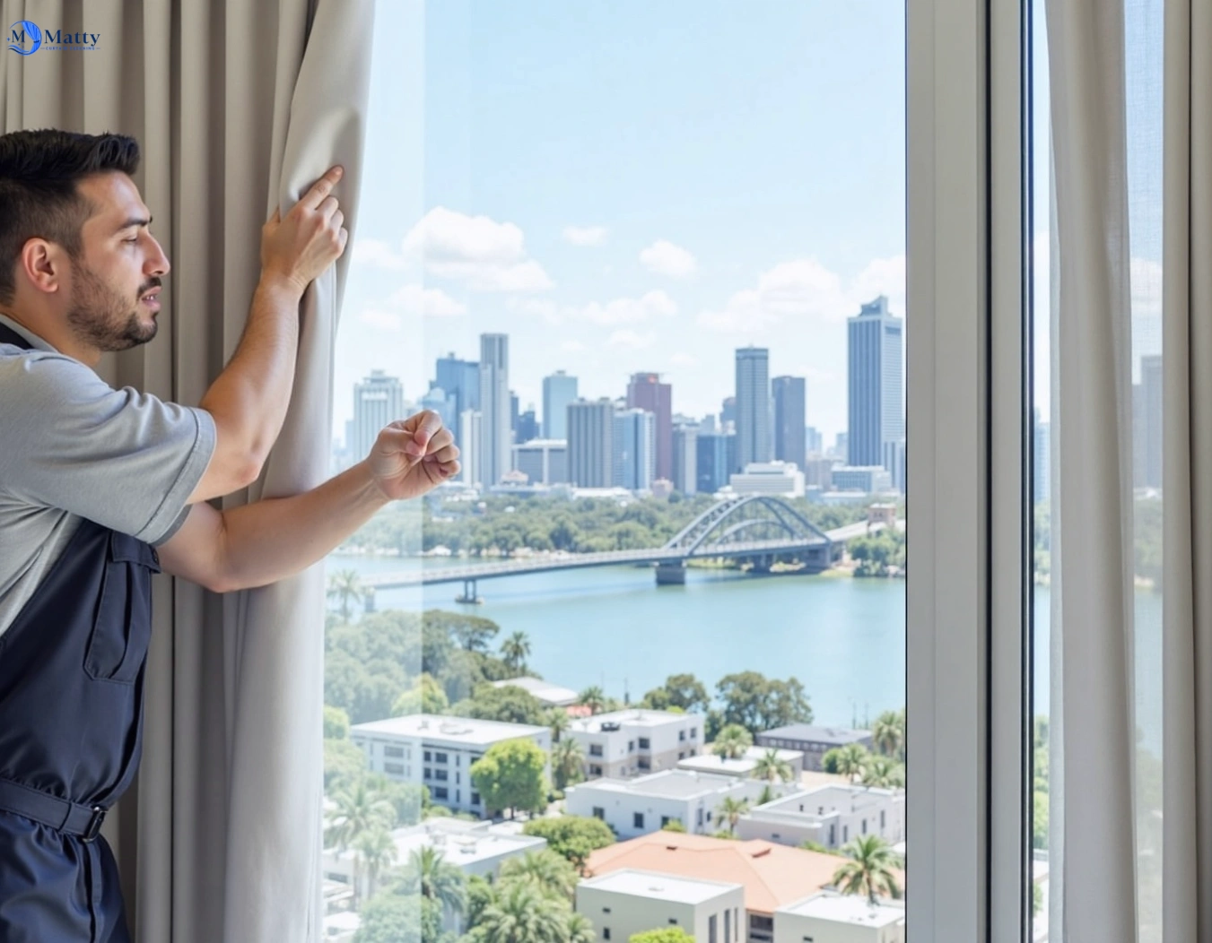 Professional curtain steam cleaning service travancore-vic QLD by Matty Curtain Cleaning